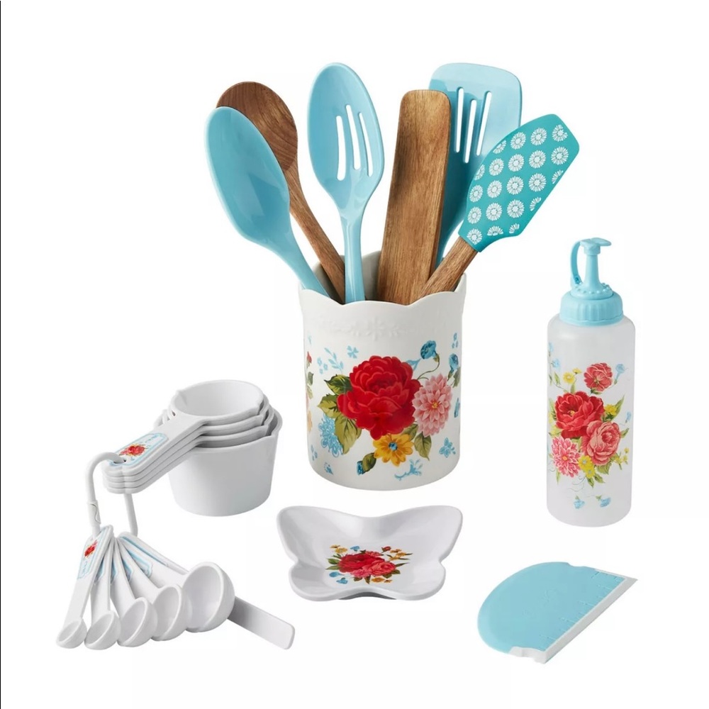 The Pioneer Woman 20-Piece Kitchen Gadget Set Sweet Rose BRAND NEW